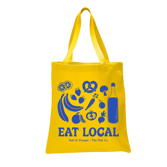 Eat Local Canvas Tote Bag
