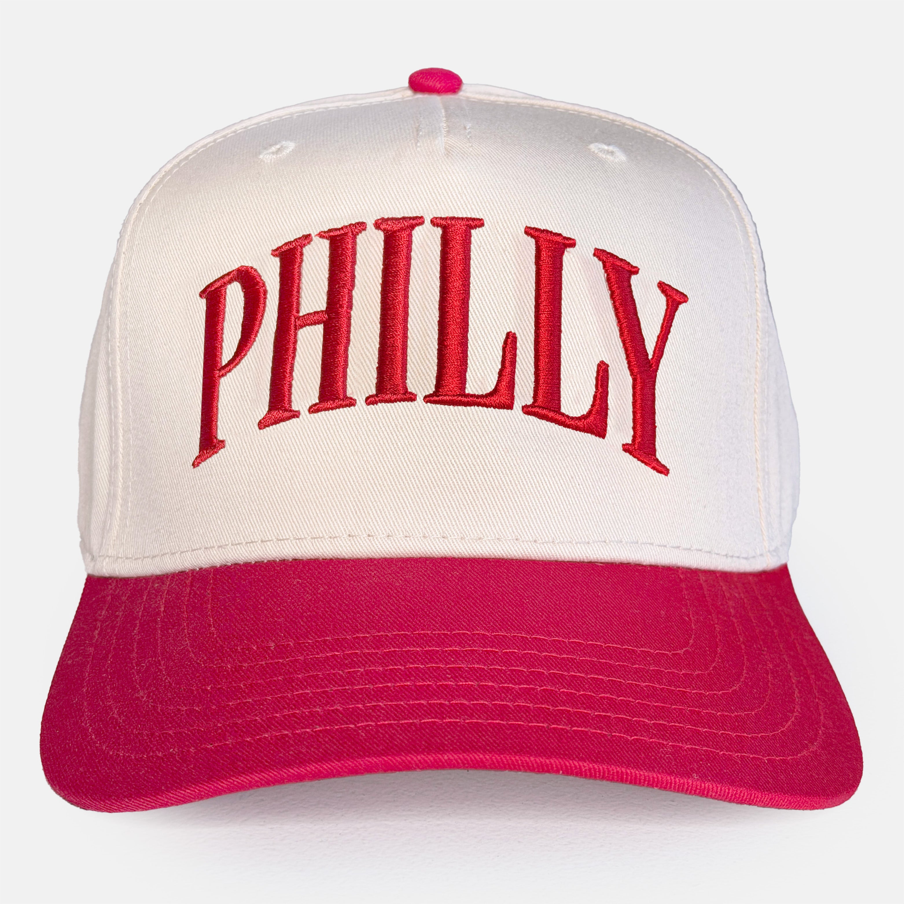 Philly Arched Snapback - Red & Khaki